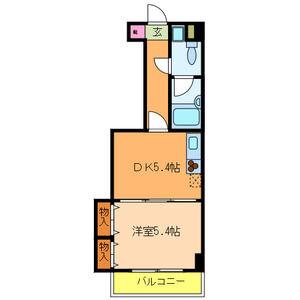 エスペランサ御影Ⅱ(1DK/3階)の間取り写真