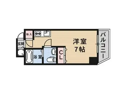 レジデンスSAKURA(ワンルーム/5階)の間取り写真