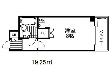 ダイアパレス王子公園(1K/5階)の間取り写真