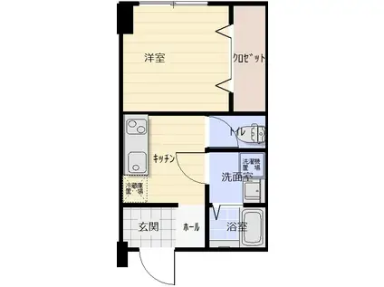 RENOSTYLE布引(1K/1階)の間取り写真