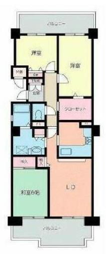 ラヴェール芦屋Ⅱ(3LDK/11階)の間取り写真