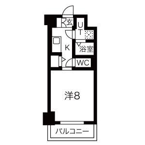 レジデンス三宮東グルーブ(1K/3階)の間取り写真