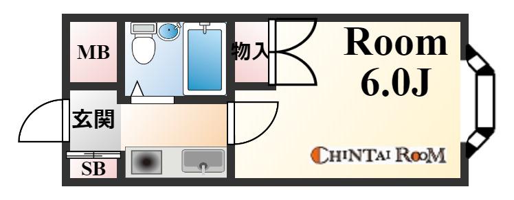 ATRIO(1K/1階)の間取り写真
