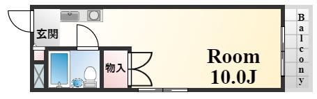 ワコーレ篠原中町(ワンルーム/3階)の間取り写真
