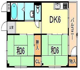 リアライズ朝日ヶ丘Ⅰ(3DK/3階)の間取り写真