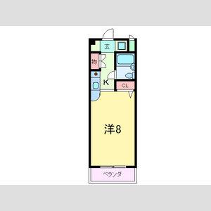 ヴィラサンクト アントン(1K/3階)の間取り写真