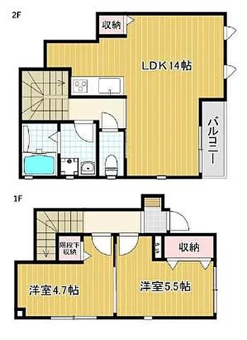 セレッソバ—ジェ(2LDK/1階)の間取り写真