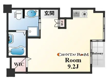 クラウンシティ本山(1K/5階)の間取り写真