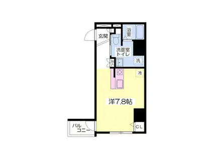 ネオアージュ神戸元町(1K/6階)の間取り写真