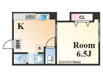 新井マンション(1K/3階)の間取り写真
