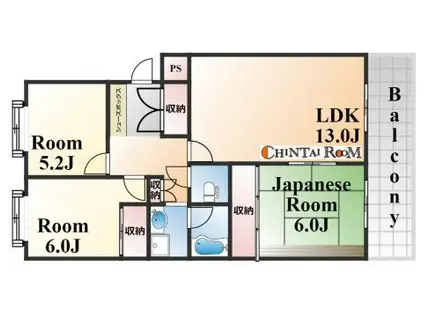 アーバンライフ本山中町(3LDK/1階)の間取り写真