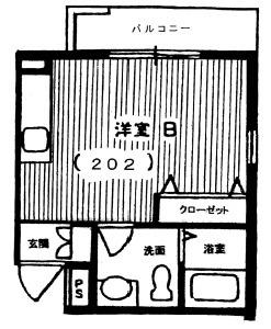 エルデ六甲(ワンルーム/2階)の間取り写真