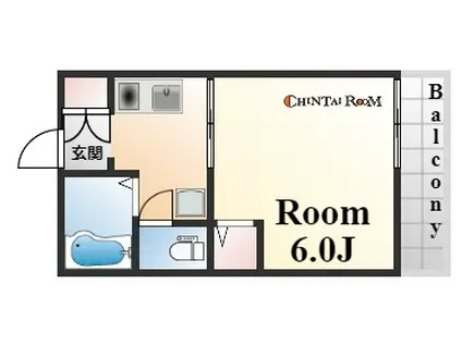 大山ハイツ(1K/1階)の間取り写真