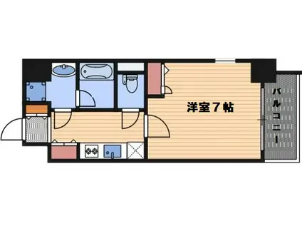 アーバネックス梅田西(1K/7階)の間取り写真