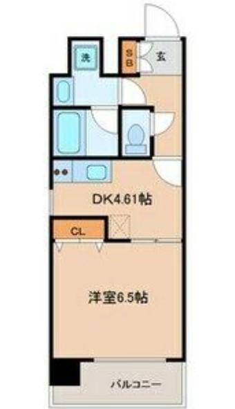 エイペックス梅田東Ⅱ(1K/11階)の間取り写真