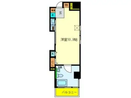 COZY(ワンルーム/5階)の間取り写真