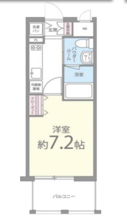 セイワパレス玉造(1K/2階)の間取り写真
