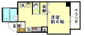 みおつくし堂島2(1K/6階)の間取り写真