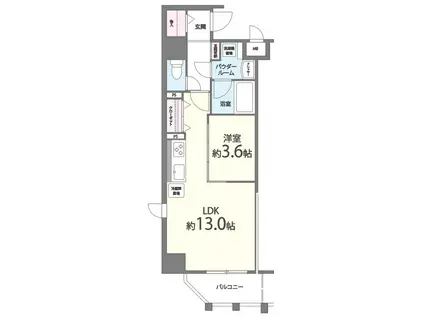 フェニックスコート(1LDK/2階)の間取り写真