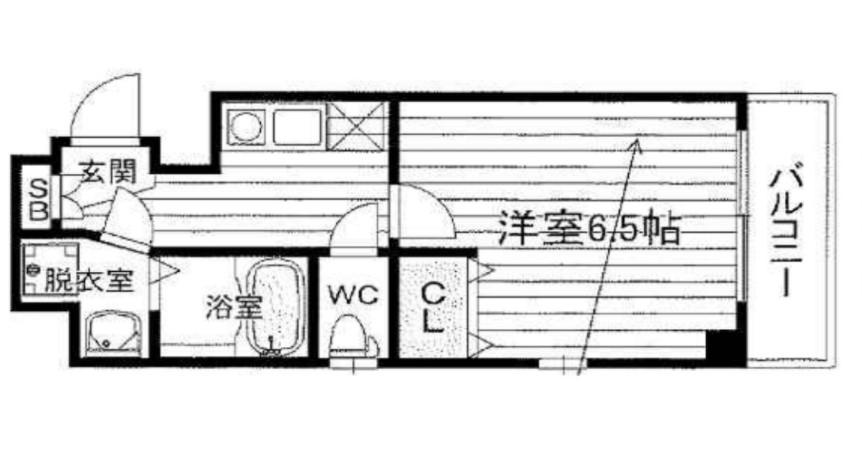 プライムコート玉川(1K/3階)の間取り写真
