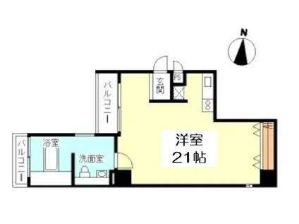 レキシントンスクエア北堀江(ワンルーム/8階)の間取り写真