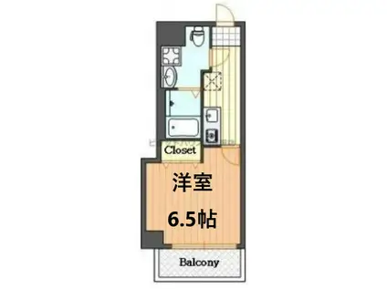 アリバあみだ池(1K/7階)の間取り写真