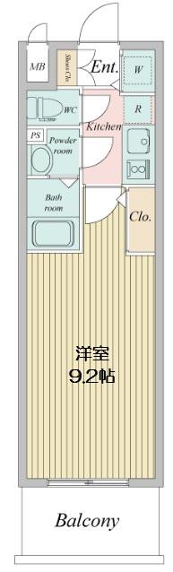 サムティ都島ノース(1K/5階)の間取り写真
