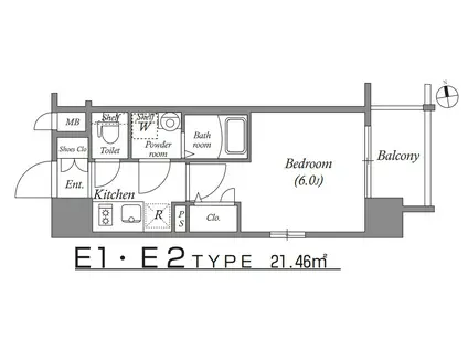 エスリード新大阪グランファースト(1K/2階)の間取り写真