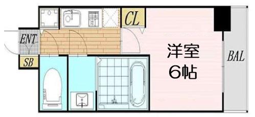 アスヴェル新大阪サウス(1K/7階)の間取り写真