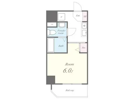 グランパシフィック十三元今里(1K/5階)の間取り写真