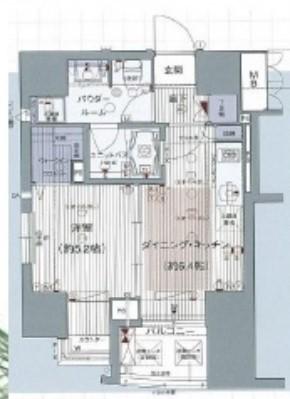 プレサンスNEO中之島公園(1DK/10階)の間取り写真