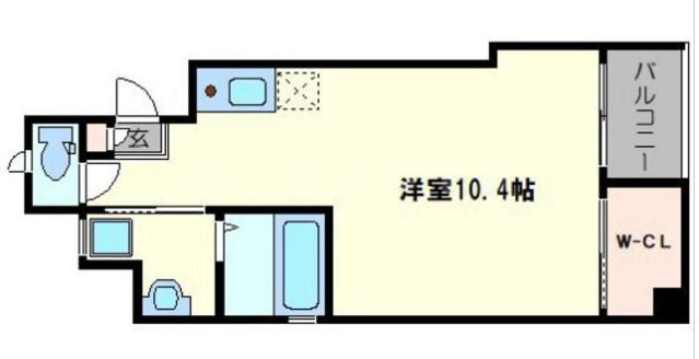 SAM BLDG(ワンルーム/5階)の間取り写真