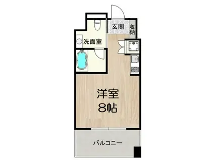 グランツ西大橋(ワンルーム/2階)の間取り写真