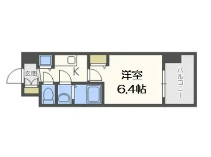 アドバンス新大阪ウエストゲート2(1K/2階)の間取り写真