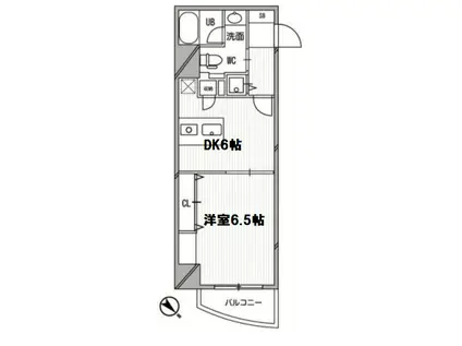 インボイス難波南レジデンス(1DK/5階)の間取り写真