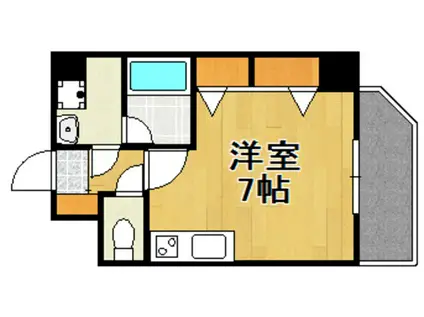 アコード中之島(ワンルーム/10階)の間取り写真