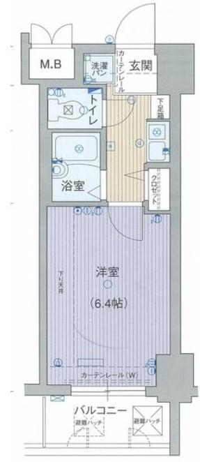 エステムコート新大阪(1K/11階)の間取り写真