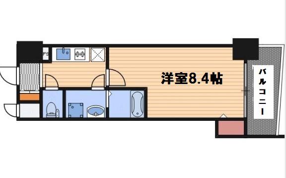 アドバンス西梅田(1K/6階)の間取り写真