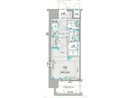 エスリード新大阪グランゲートサウス(1K/10階)の間取り写真