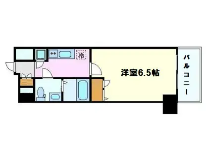 エスリード天神橋筋六丁目(1K/9階)の間取り写真