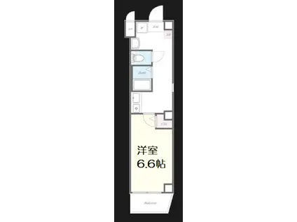 エフエルレジデンス心斎首府(1K/5階)の間取り写真