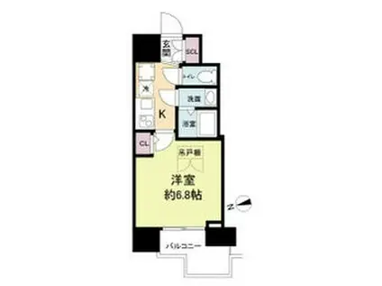 セレニテ難波プリエ(1K/7階)の間取り写真