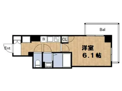 エスカーサ大阪ウエスト九条駅前(1K/5階)の間取り写真