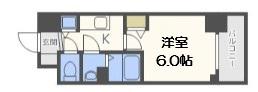 メインステージ京町堀(1K/11階)の間取り写真
