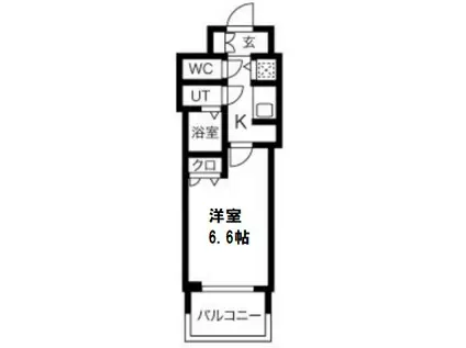 レオンコンフォート本町(1K/8階)の間取り写真