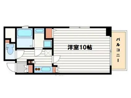 アクティ北浜(1K/6階)の間取り写真