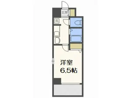 エステムコート大阪ベイエリア(1K/2階)の間取り写真