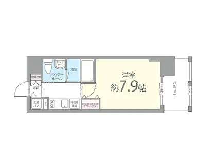 セイワパレス玉造(1K/7階)の間取り写真