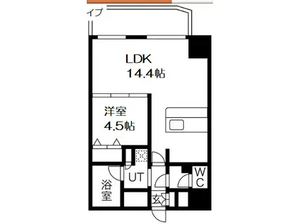 セレニテ梅田北PREMIUM(1LDK/7階)の間取り写真