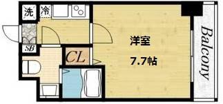 SERENITE日本橋SUD(1K/13階)の間取り写真